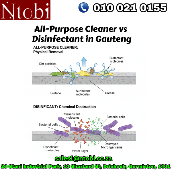 All-Purpose Cleaner vs Disinfectant in Gauteng