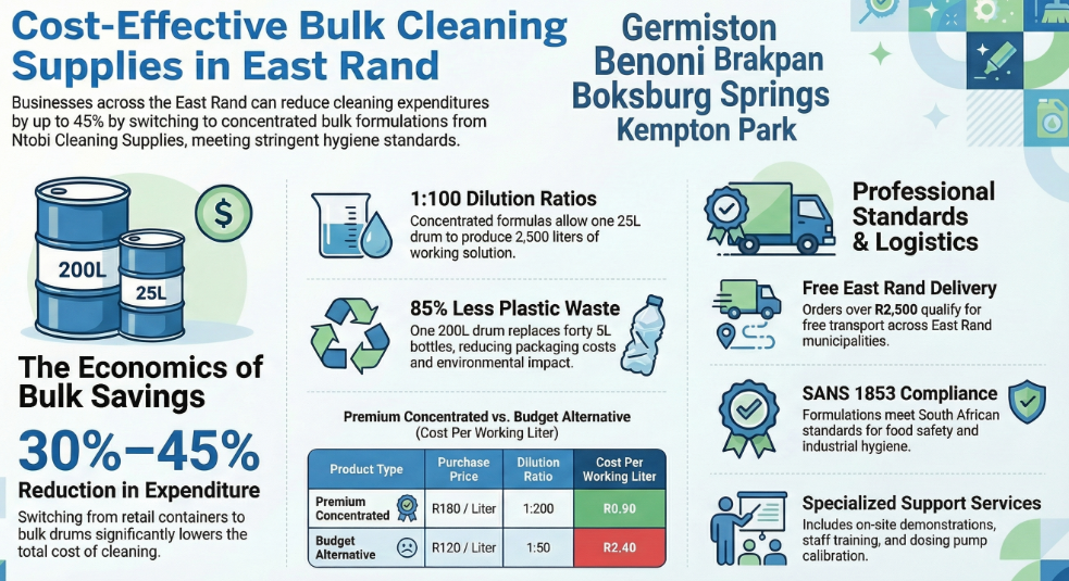 Cost-Effective Bulk Cleaning Supplies in East Rand