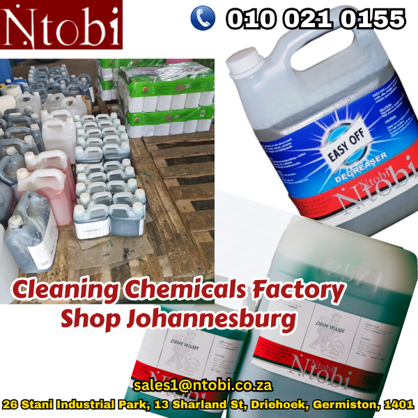 Cleaning Chemicals Factory Shop Johannesburg: Buy Direct From Wholesale Stock
