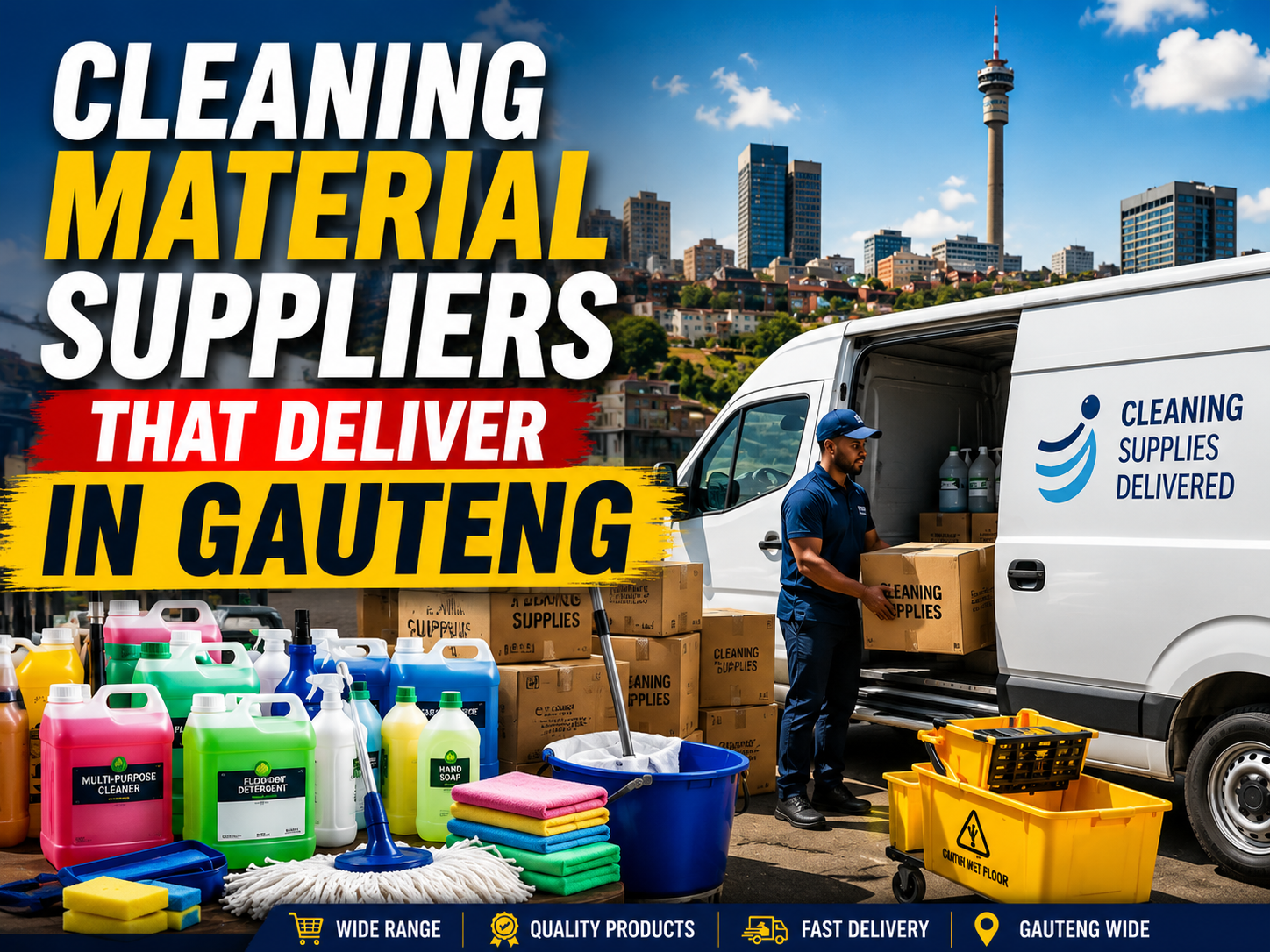 Cleaning Material Suppliers for Bulk Orders Delivered Across Gauteng